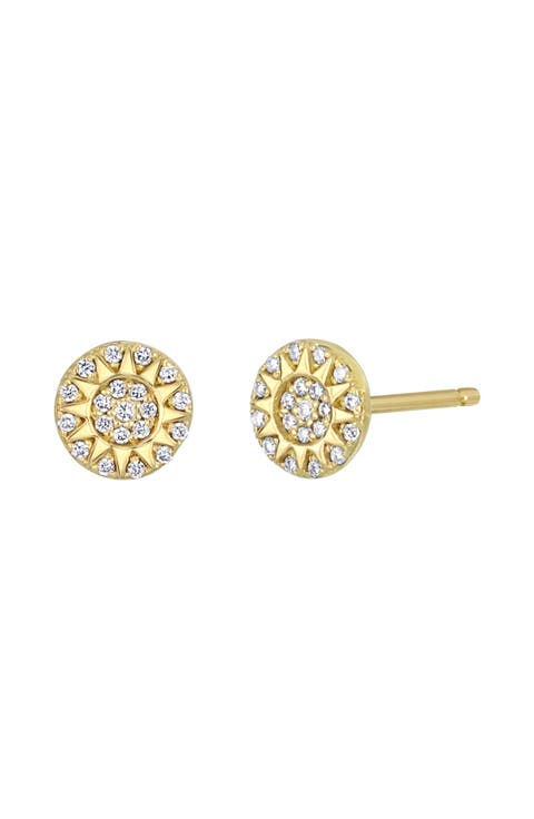 Icon Diamond Stud Earrings