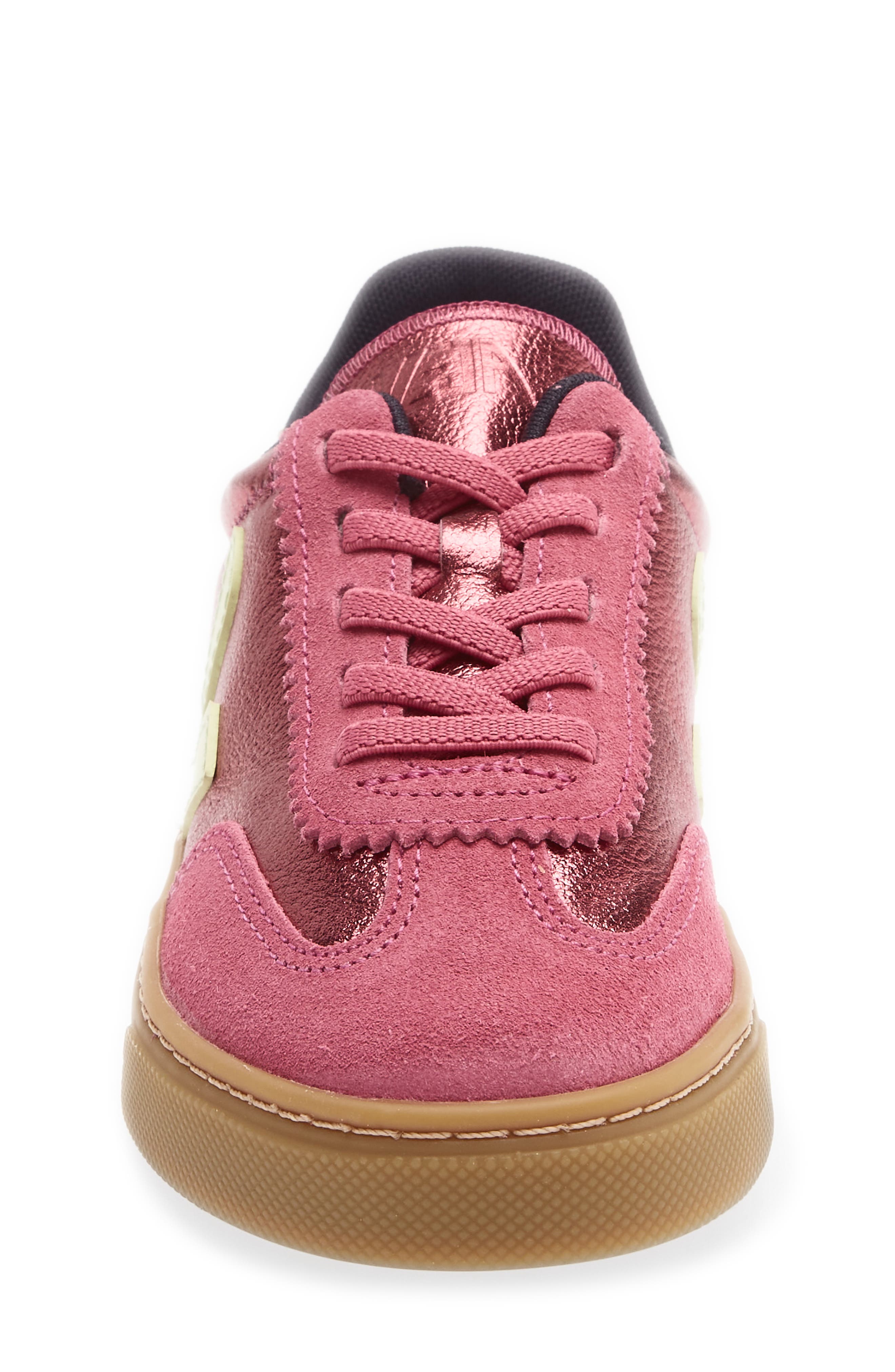 Kids' Small Volley Sneaker, Alternate, color, AZALEA LIMO