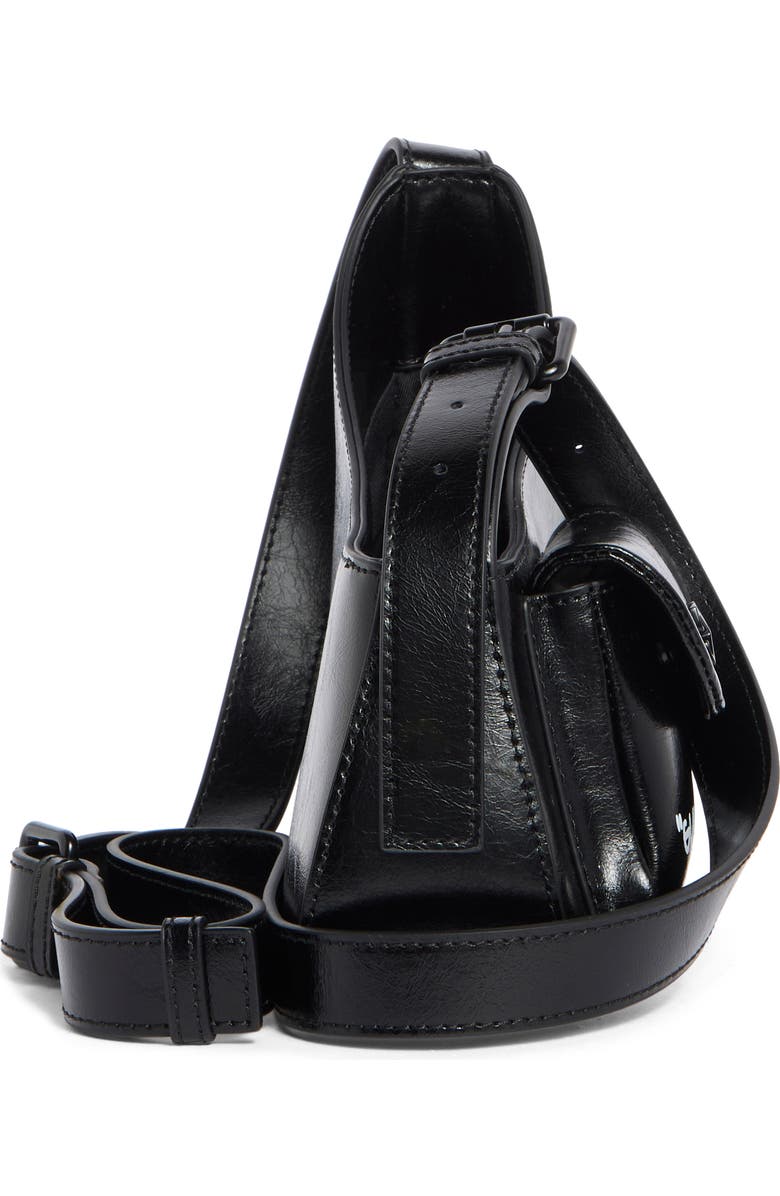 Off-White Jitney Leather Hobo, Alternate, color, Black