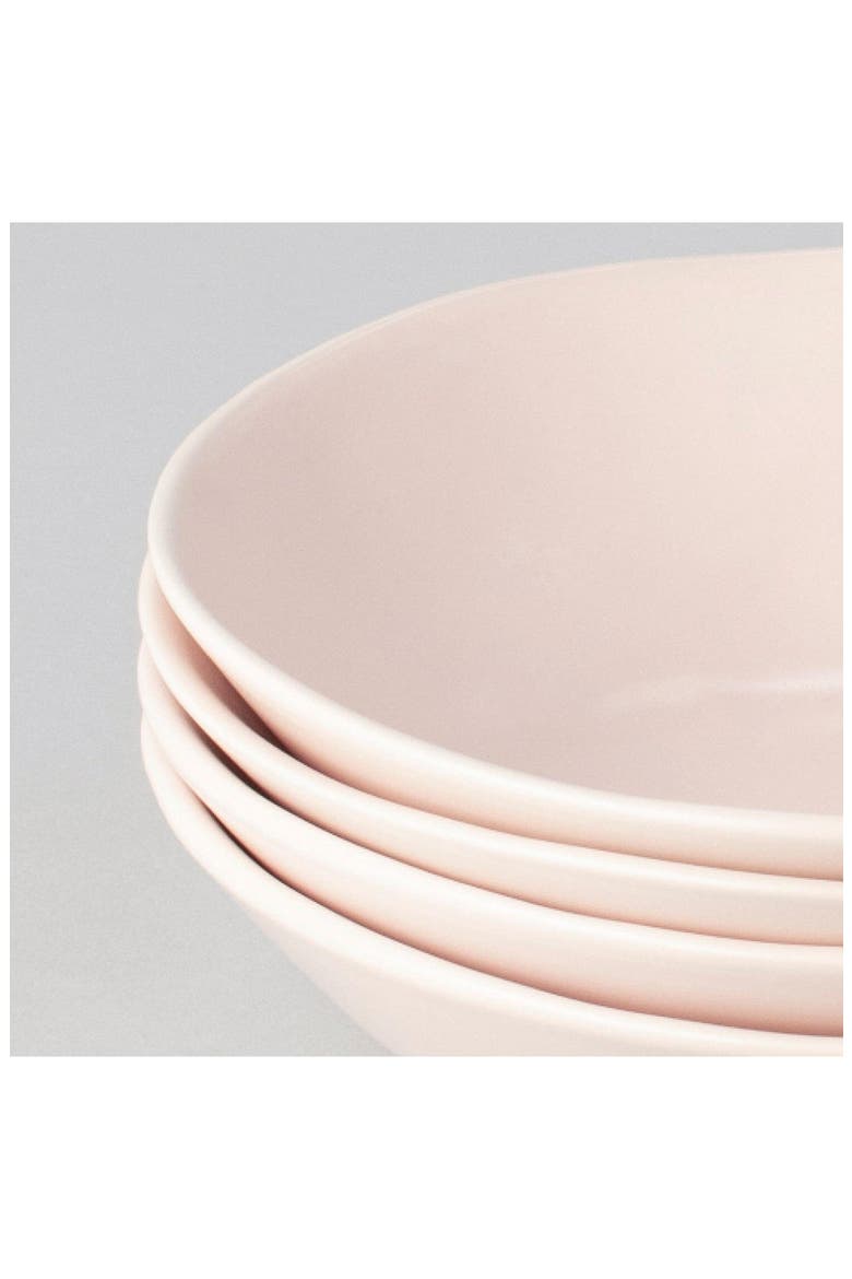 The Pasta Set of 4 Bowls, Alternate, color, BLUSH PINK