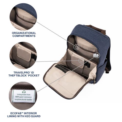 Travelpro Platinum Elite Laptop Travel Backpack In True Navy Blue