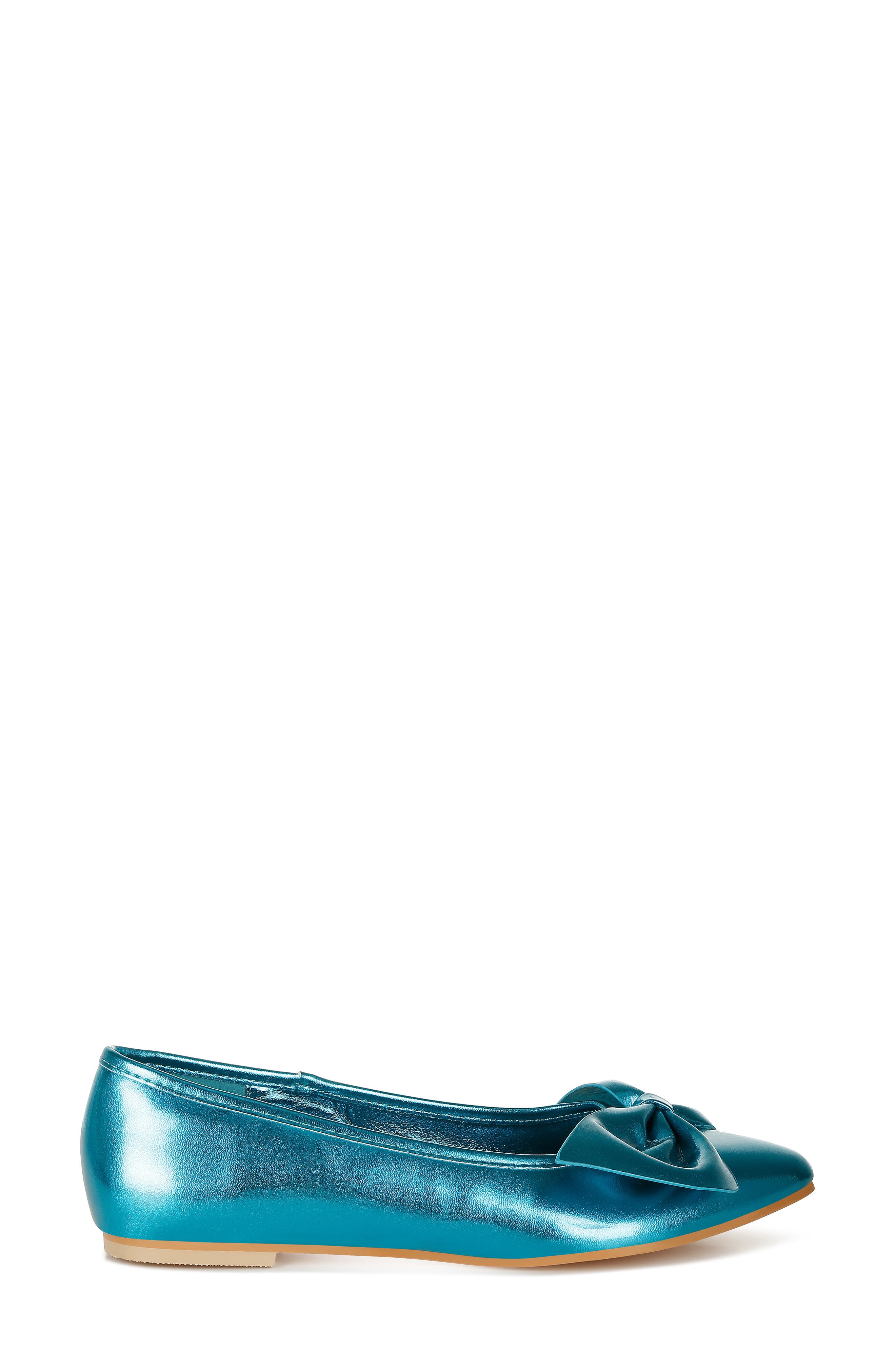 Bromelia Water Repellent Bow Flat, Alternate, color, BLUE