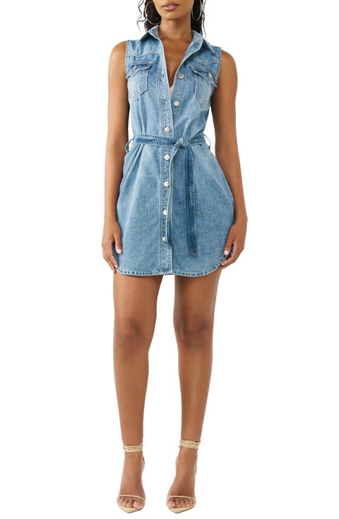 Georgia Sleeveless Denim Minidress