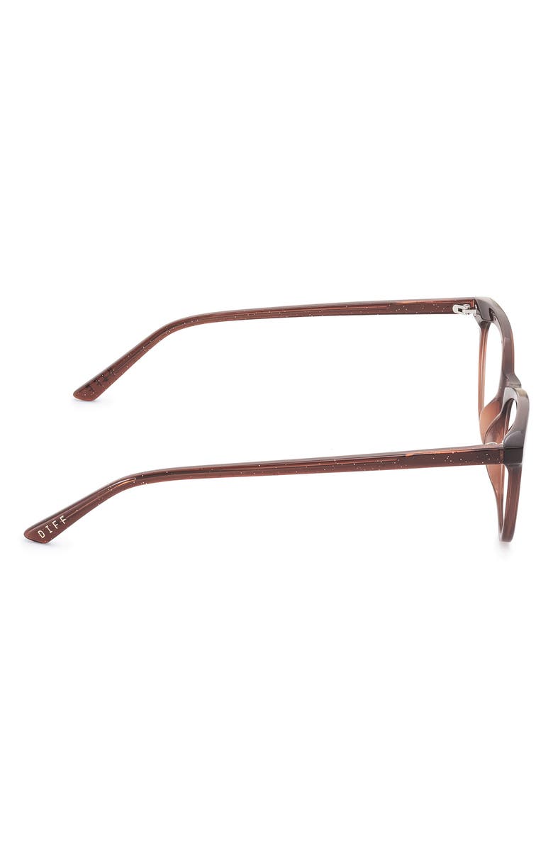 DIFF Jade 51mm Blue Light Blocking Cat Eye Glasses, Alternate, color, Festive Umbria / Clear