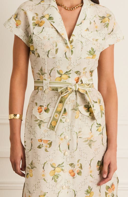 Aqua Blu Button Up Camilla Dress In Neutral
