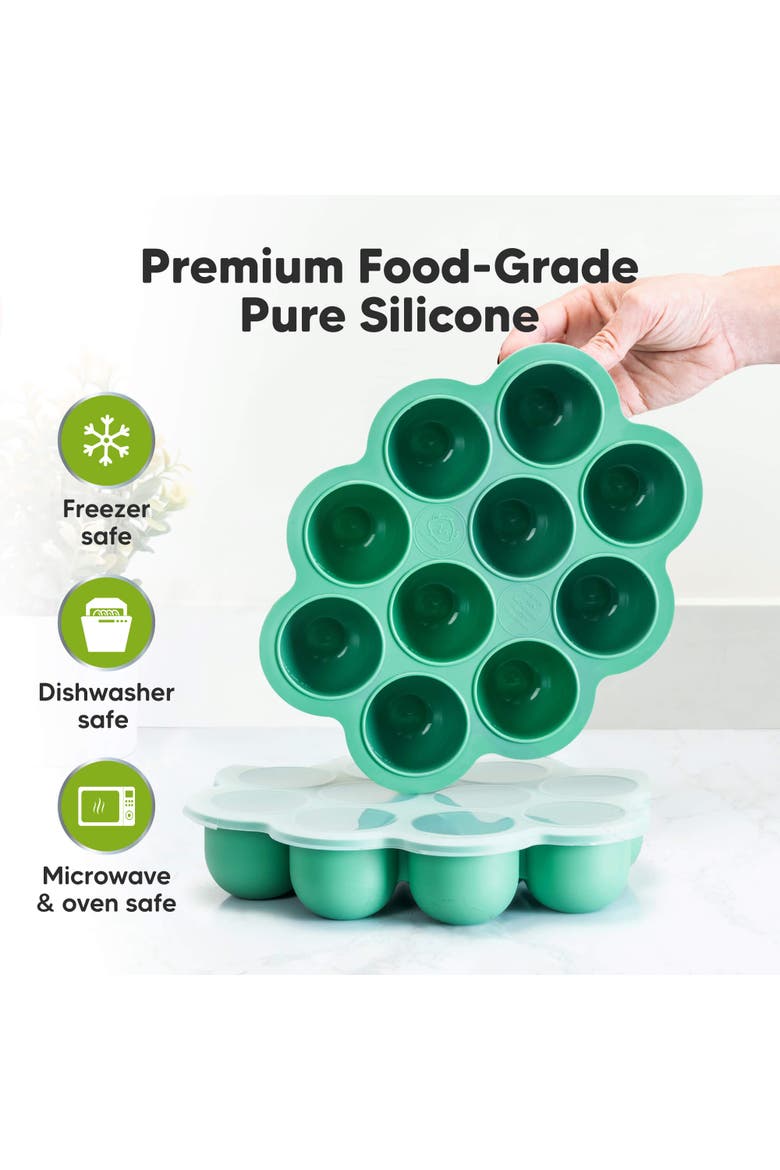 Prep Silicone Baby Food Tray, Alternate, color, Alpine Green