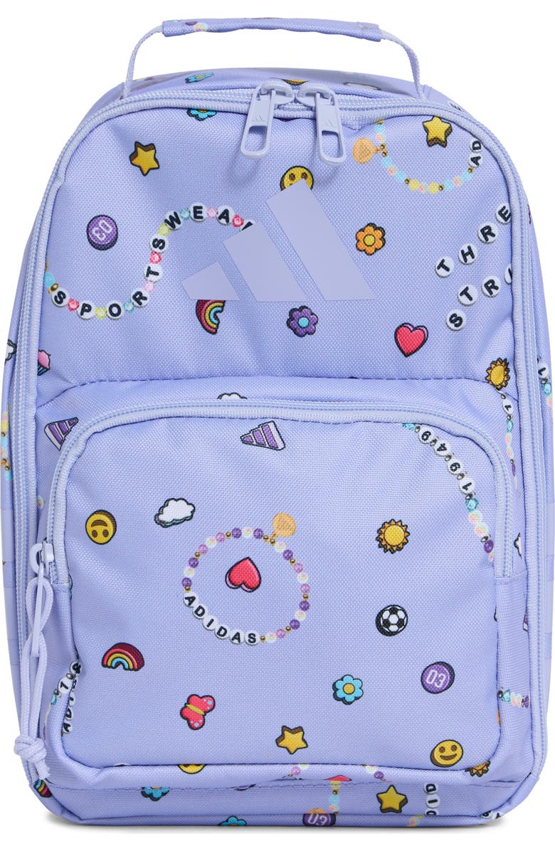 adidas Kids' Santiago Lunch Bag, Main, color, Charm Violet