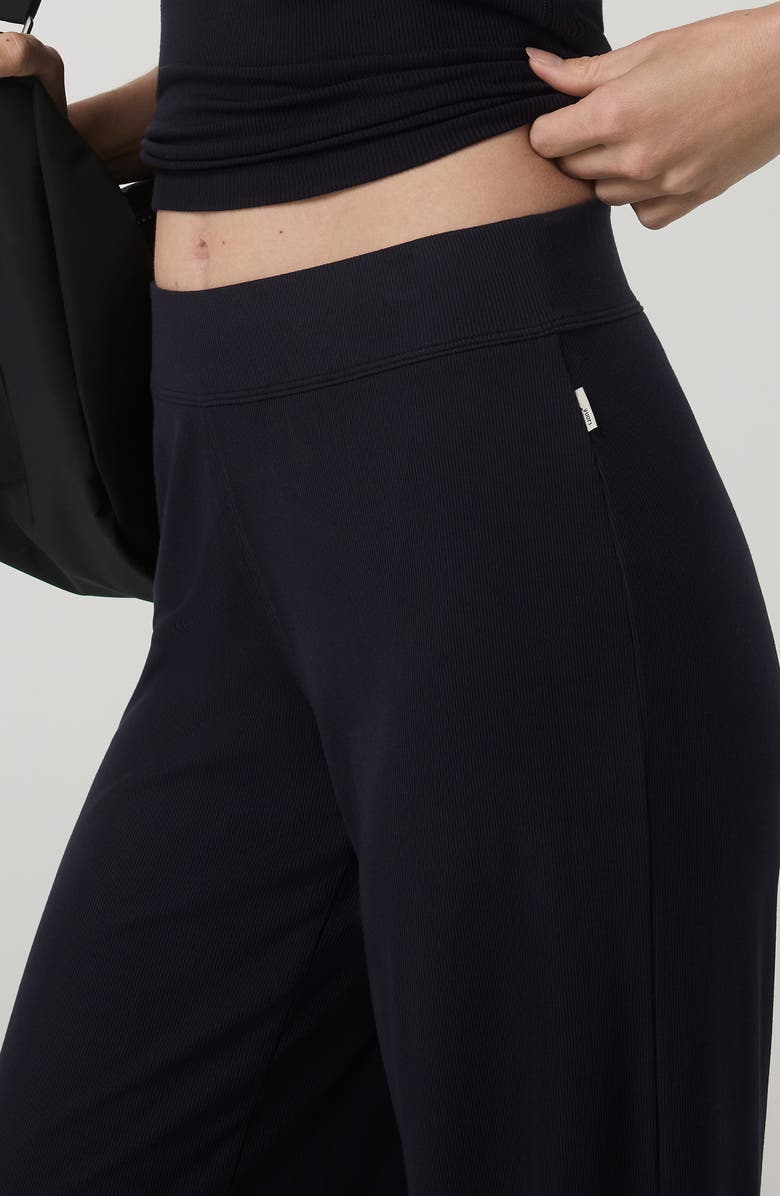 Vuori Pose Rib Wide Leg Sweatpants, Alternate, color, Black