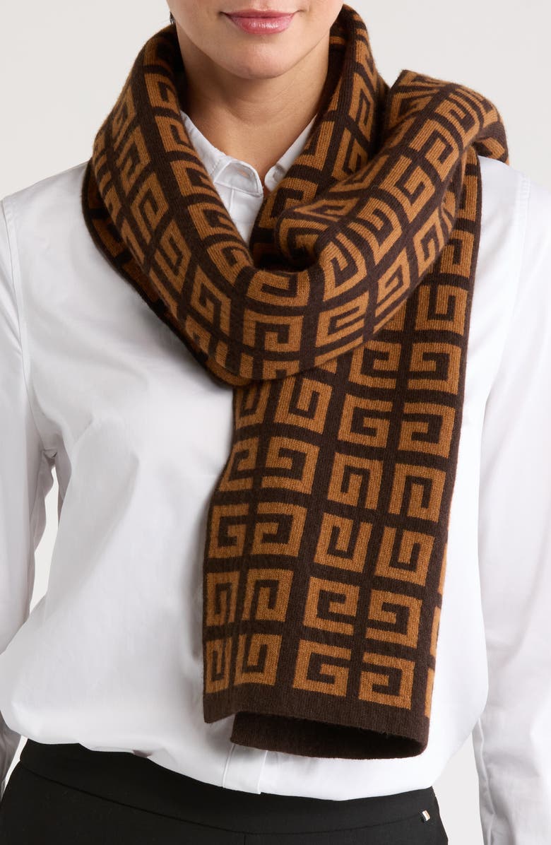 Givenchy Monogram Double Face Wool & Cashmere Scarf, Main, color,