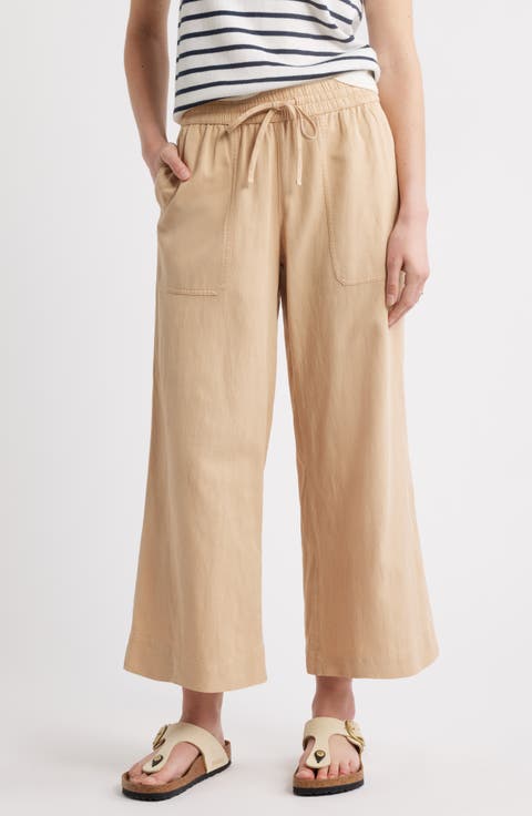 Crop Drawstring Pants