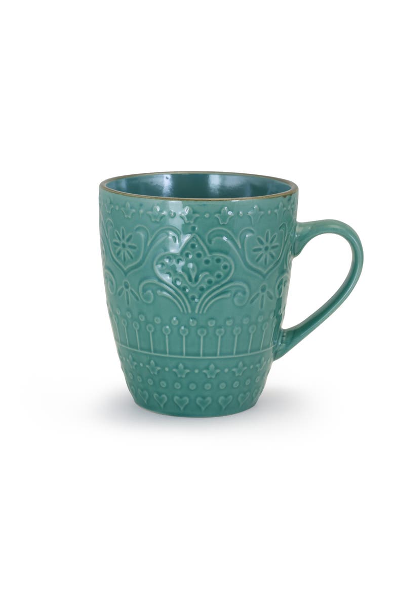 Sea Foam Mozaic 16 Piece Stoneware Dinnerware, Alternate, color, Green
