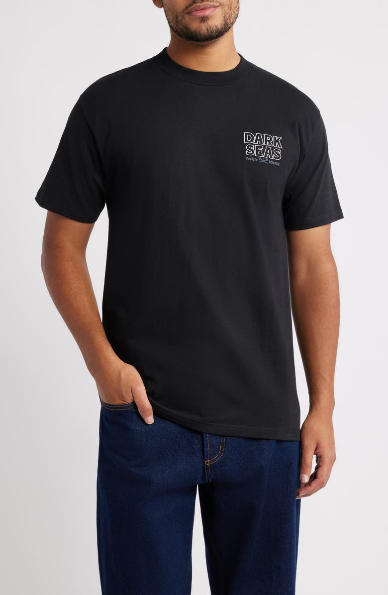 DARK SEAS Dead of Nite Cotton Graphic T-Shirt, Main, color, Black