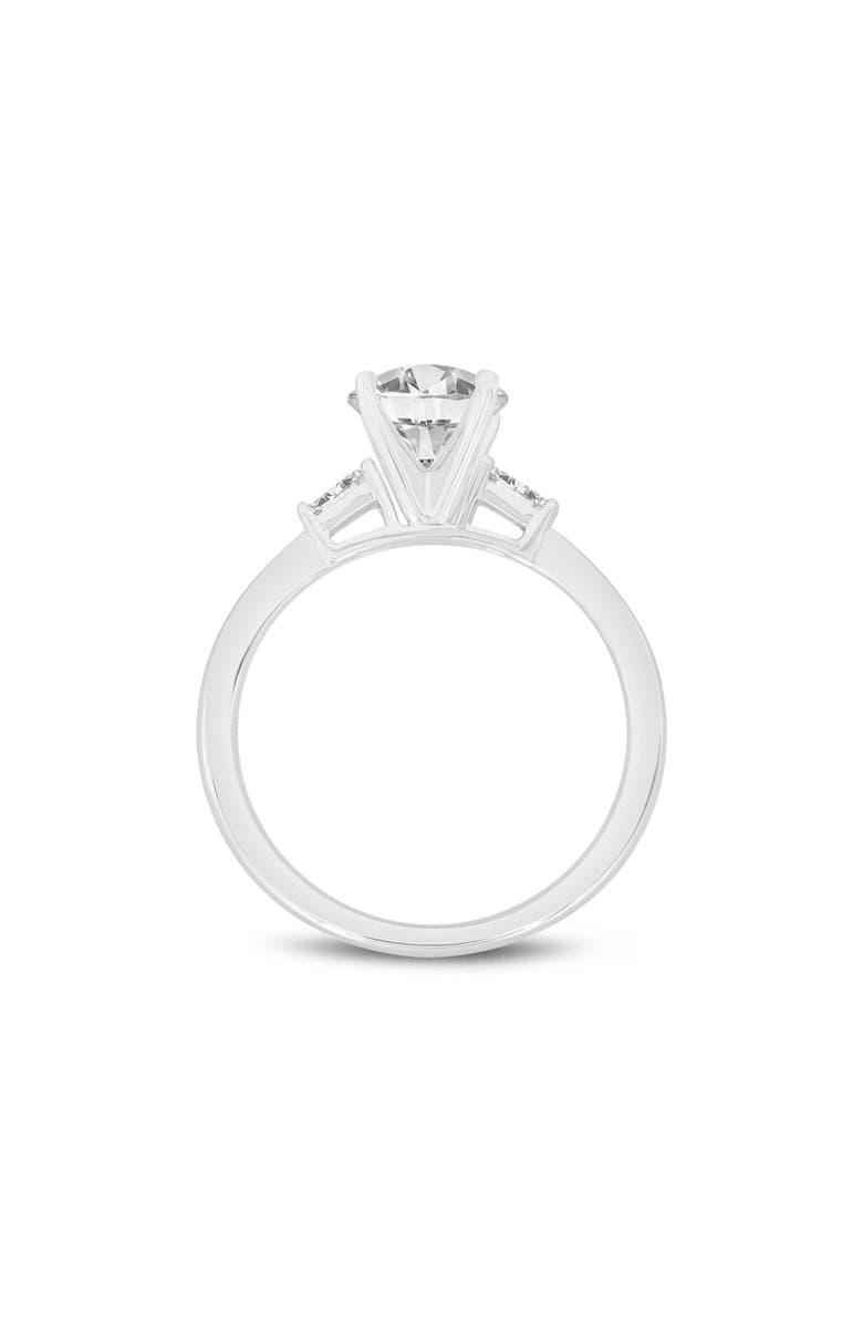 LuvMyJewelry Alina 14K White Gold Round Cut Lab Grown Diamond 3 Stone Engagement Ring - 1.4 cts, Alternate, color, 14K White Gold