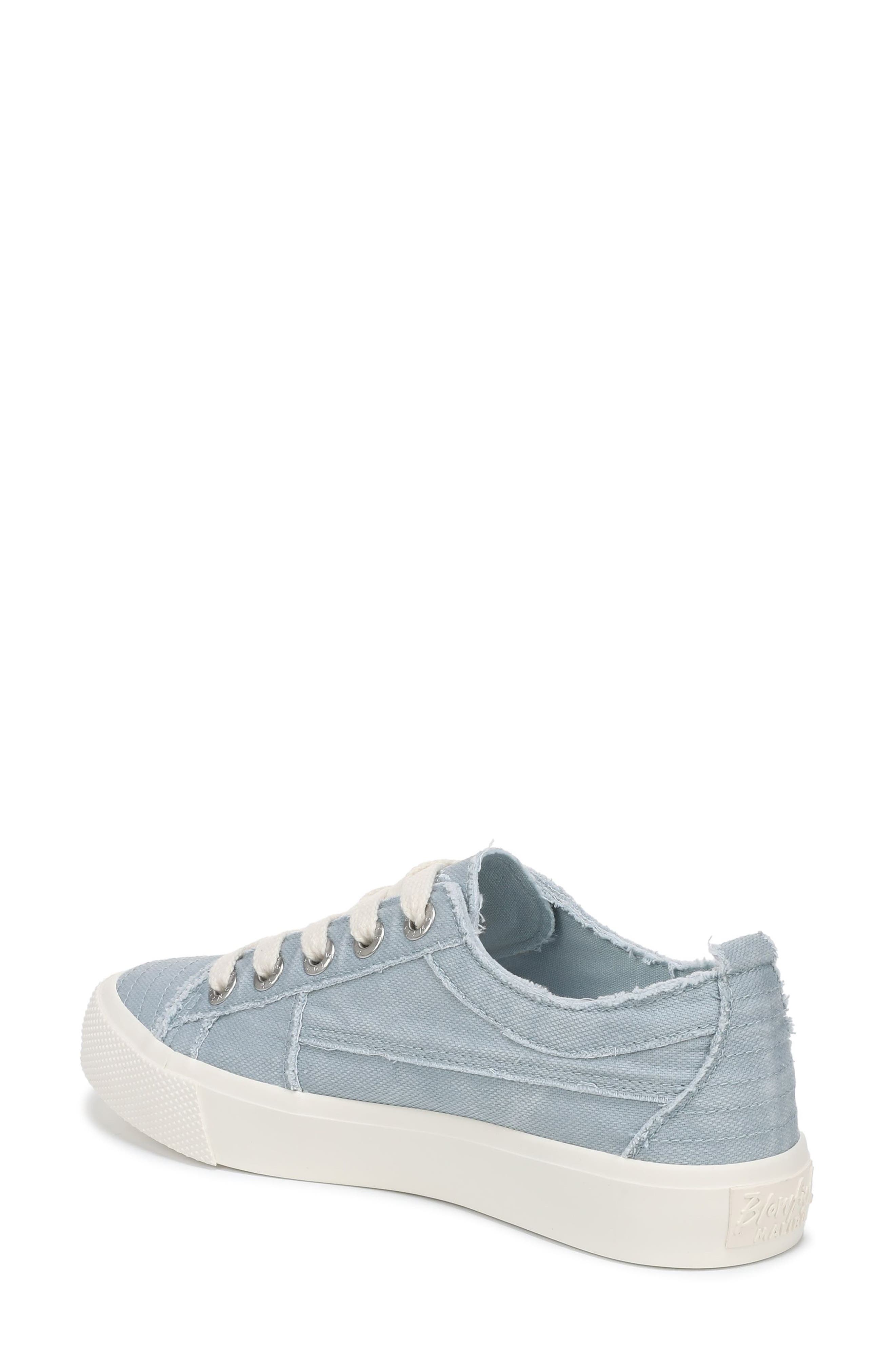 Blowfish Malibu Vivid Embroidered Canvas Platform Sneaker, Alternate, color, Sky Blue Canvas