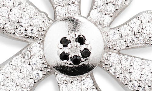 Collina Strada Happy Blossom Crystal Pavé Mismatched Stud Earrings In Crystal Clear Pave