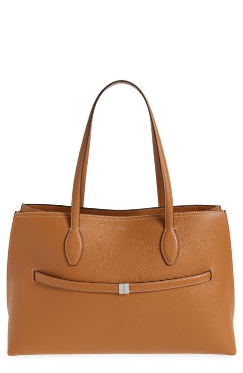 Lounge Belted Leather Tote