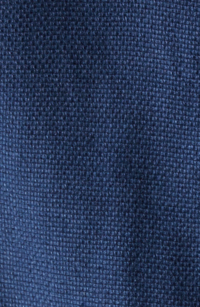 Max Mara Monia Linen Blend Crop Jacket, Alternate, color, Navy