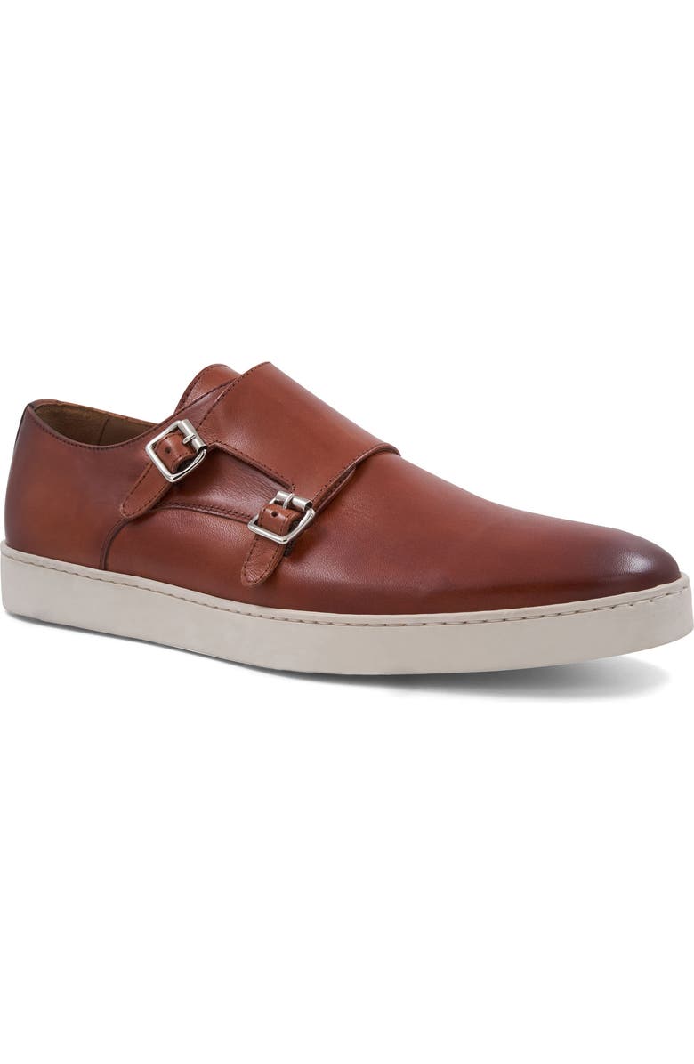 Bruno Magli Palestro Double Monk Shoe, Main, color, Cognac