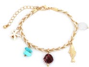 Panacea Chain Link Charm Bracelet