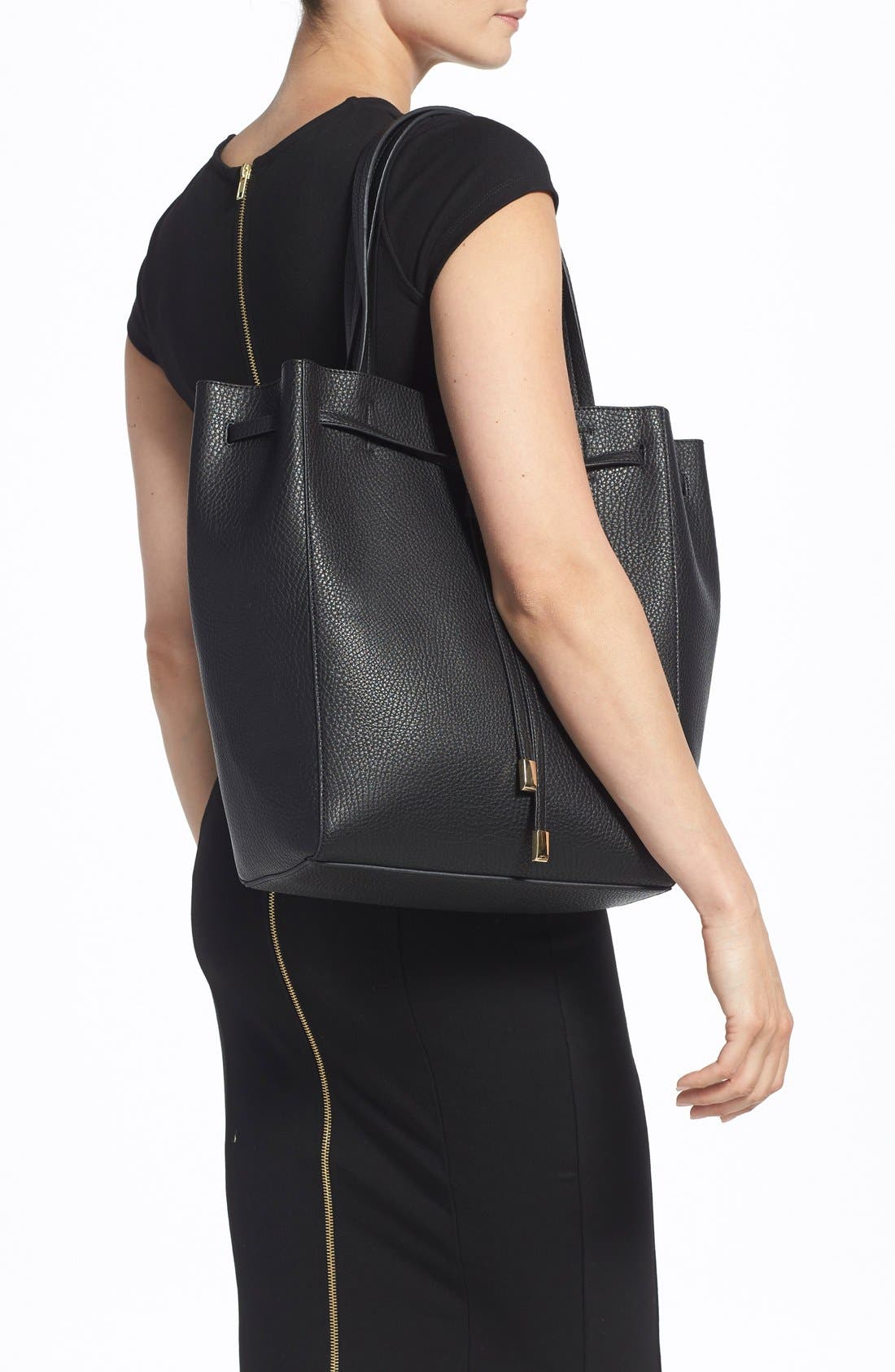 BP. Faux Leather Drawstring Tote, Alternate, color, 