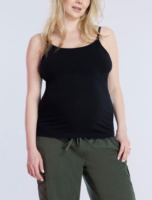 Motherhood Maternity Clip Down Nursing Tank Top Cami In French Roast & Black