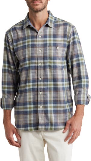 Lakeside Plaid Flannel Button-Up Shirt