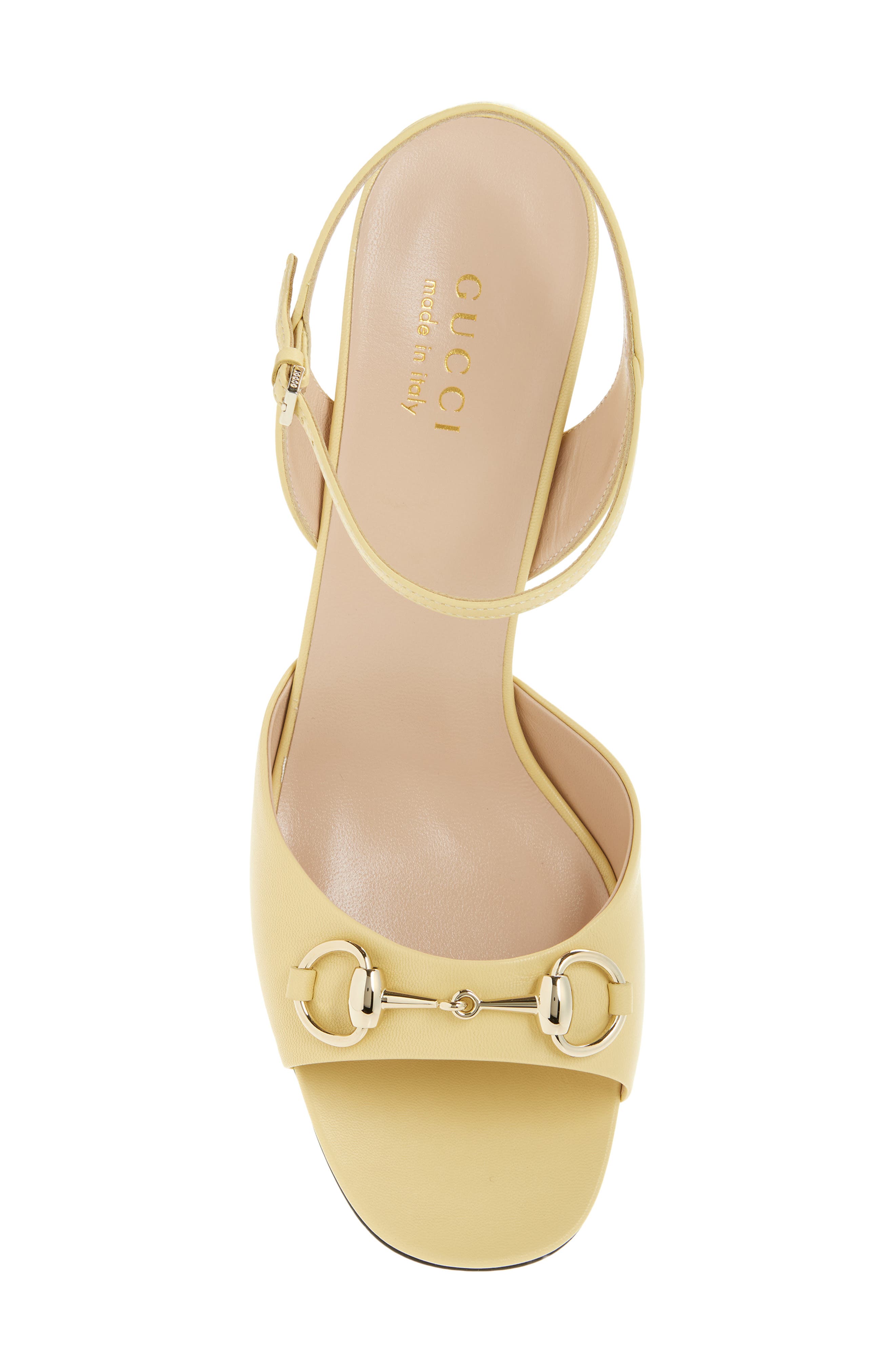 Horsebit Block Heel Sandal, Alternate, color, YELLOW