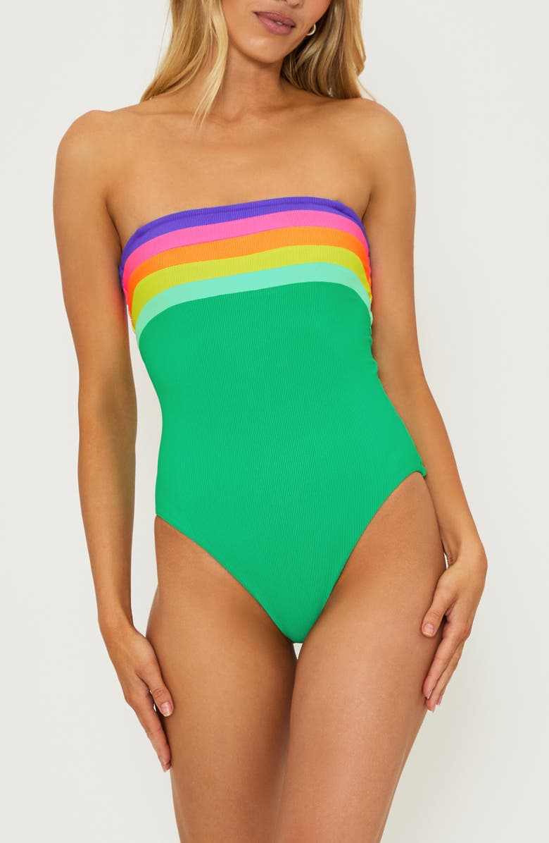 Beach Riot Jessa Stripe One-Piece Swimsuit, Main, color,