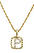 SAVVY CIE JEWELS Initial Pendant Necklace