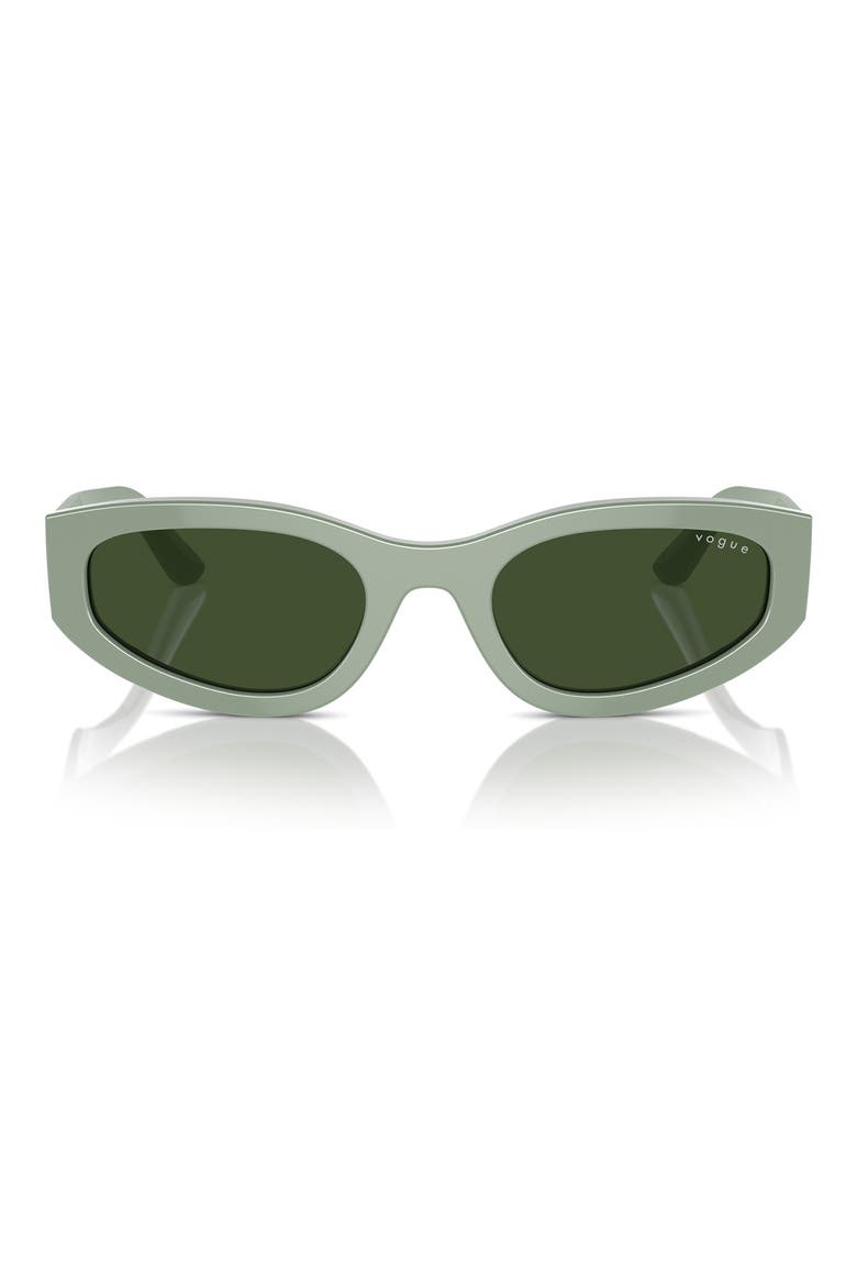 54mm Cat Eye Sunglasses, Main, color, GREEN
