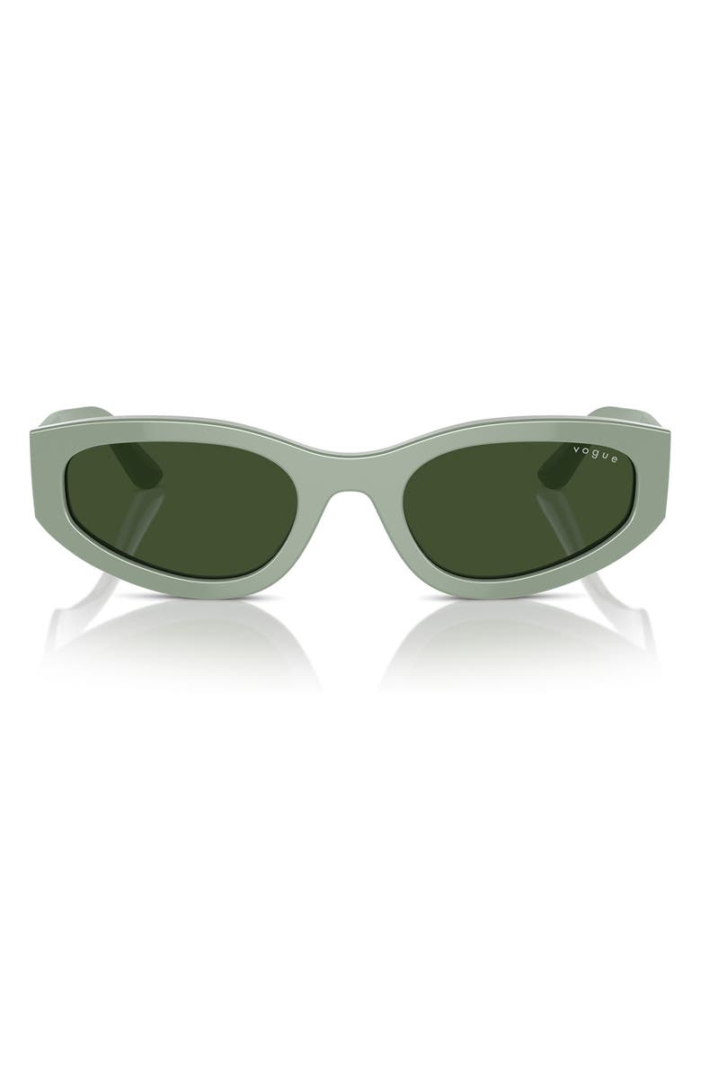 VOGUE 54mm Cat Eye Sunglasses, Main, color, Green
