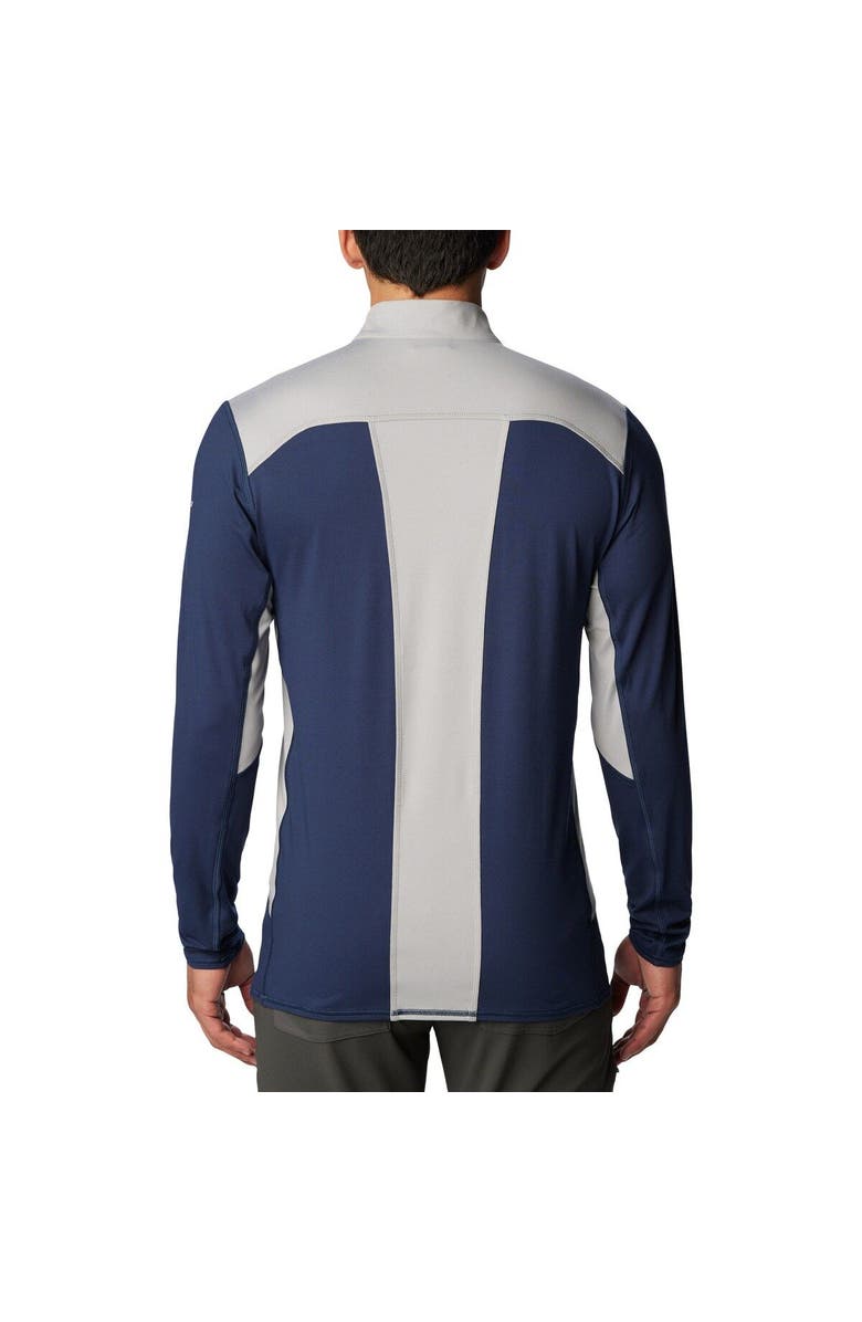 Columbia Men's Columbia Navy Penn State Nittany Lions Tech Trail<sup>™</sup> Omni-Shade Quarter-Zip Top, Alternate, color, Navy