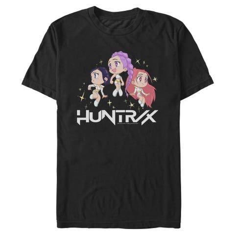 Men's KPop Demon Hunters Chibi Trio Huntrix  Graphic T-Shirt