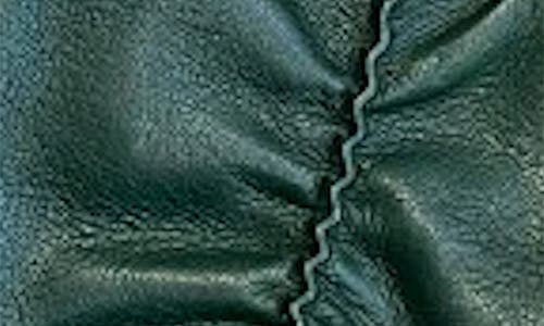 Paula Rowan Renee Ruched Leather Gloves In Light Green