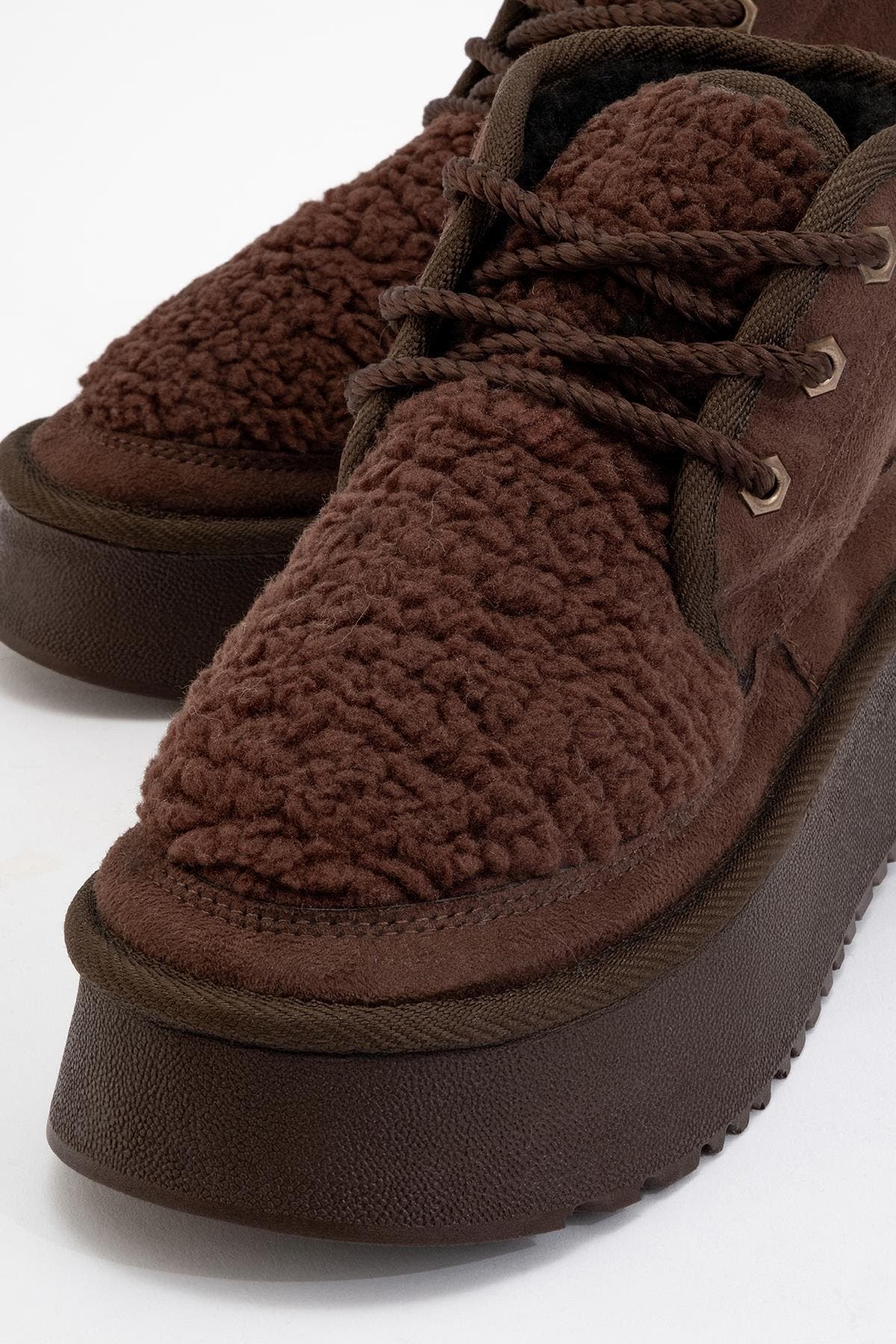 Prologue Shoes Tyson Lace Up Boot, Alternate, color, Brown Suede Faux Leather
