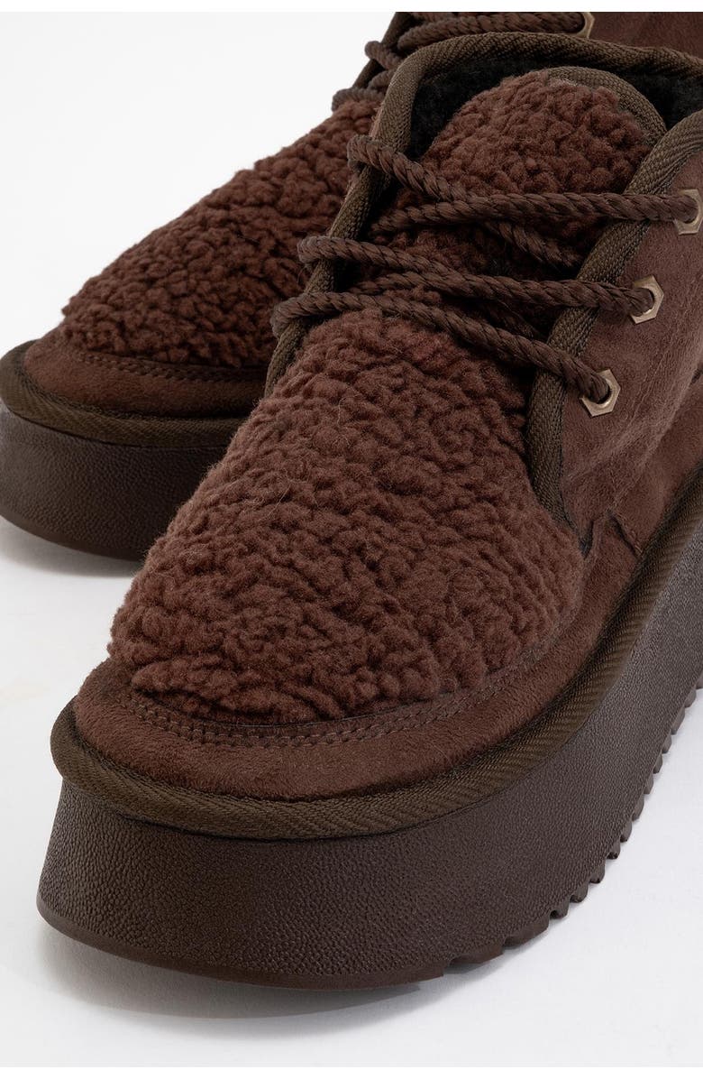 Prologue Shoes Tyson Lace Up Boot, Alternate, color, Brown Suede Faux Leather