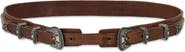 Fortela Tasia Leather Belt with Double Buckle
