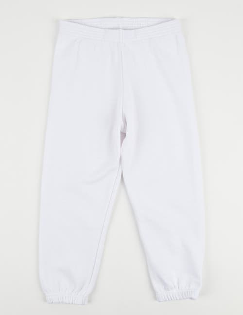 Leveret Kids Sweatpants In White