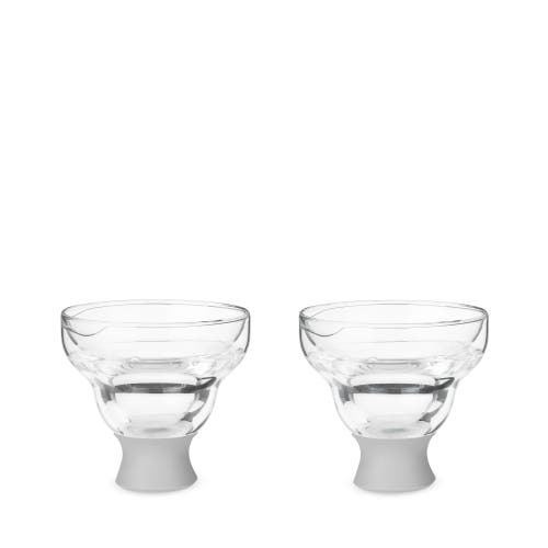 Host Glass Freeze Margarita Cooling Cup Set Of 2 In Gray