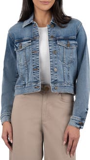 KUT from the Kloth Angela Crop Denim Jacket | Nordstrom