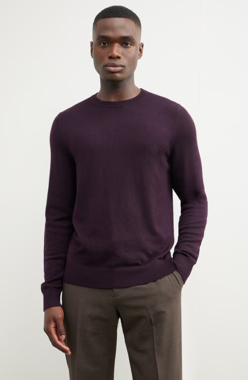 Nordstrom Italian Merino Wool Crewneck Sweater In Purple