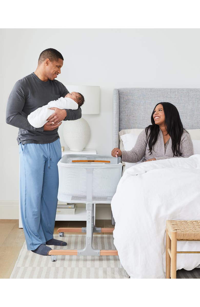 Skip Hop Cozy Up 2-in-1 Bedside Sleeper & Bassinet, Alternate, color, Grey