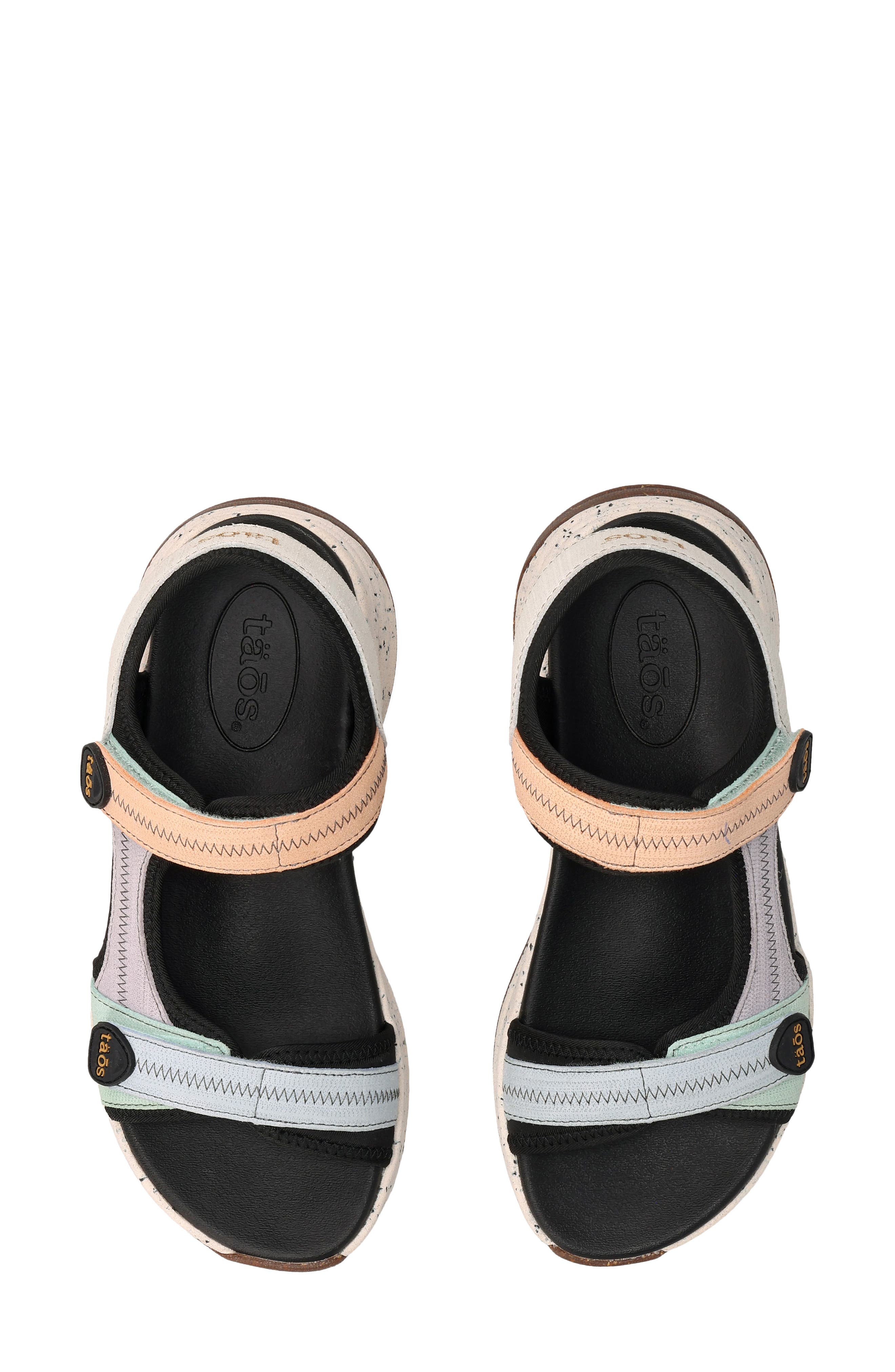 Super Side Sandal, Alternate, color, RETRO EMBOSSED MULTI