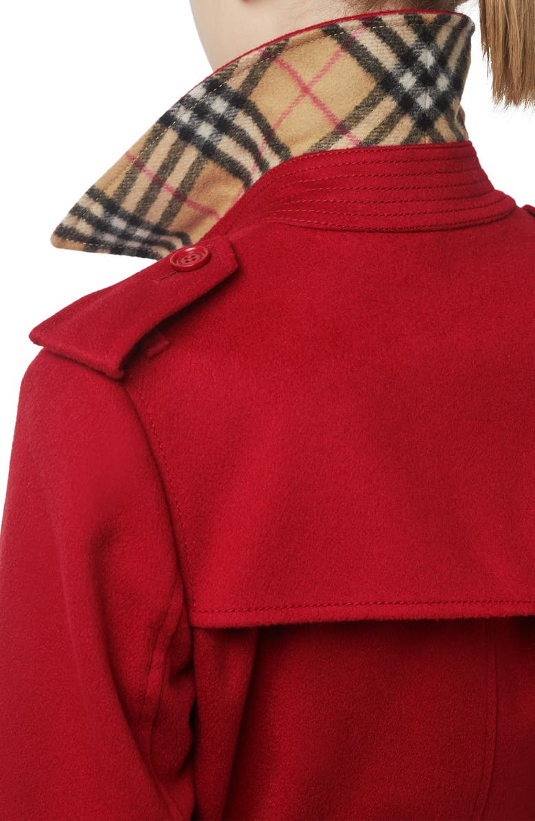 Burberry Kensington Cashmere Trench Coat, Alternate, color,