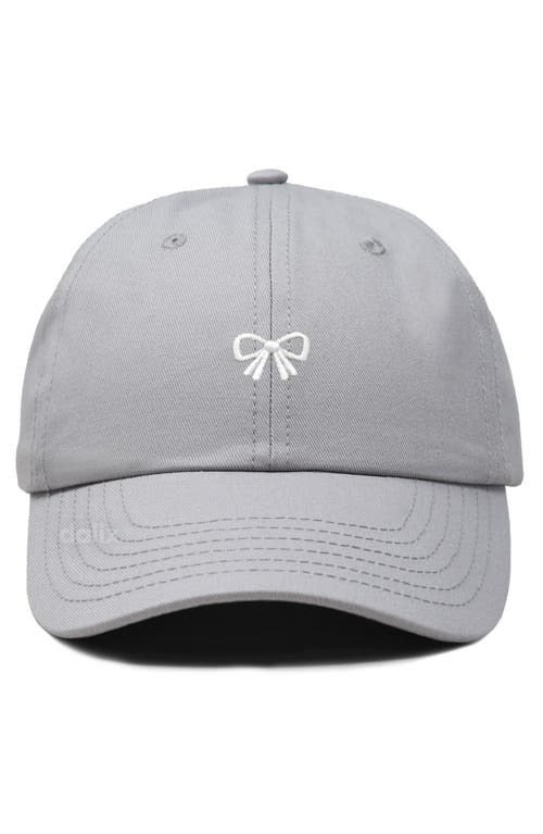 Dalix Bow Dad Cap In Gray