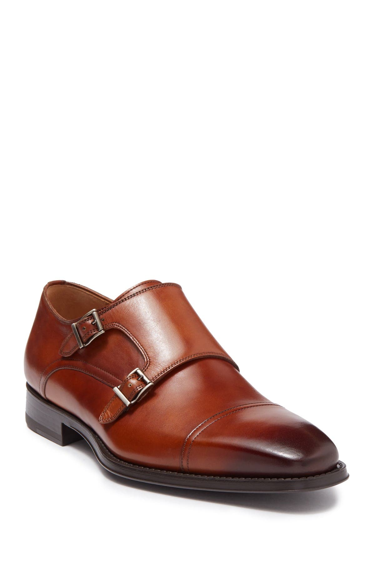 Magnanni Silvio Leather Double Monk Strap Loafer, Main, color, 