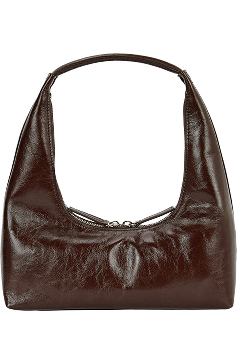 MARGESHERWOOD Leather Hobo Bag, Alternate, color, Mocha Crinkle