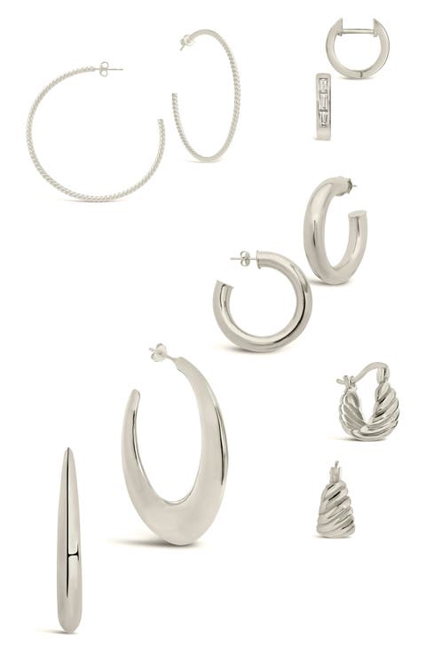 Five Days of Hoops Assorted 5-Pack Hoop Earrings