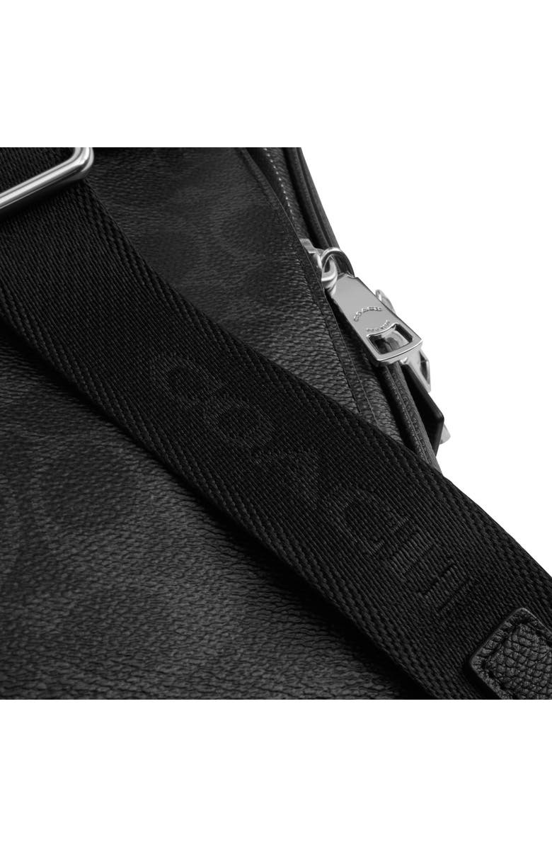 COACH Felix Signature Coated Canvas & Leather Sling Bag, Alternate, color, Black Signature