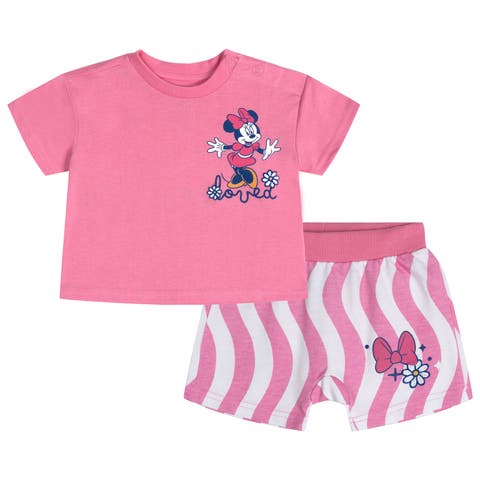 Minnie Mouse Baby Girls' 2-Piece T-Shirt and Shorts Set (Baby)